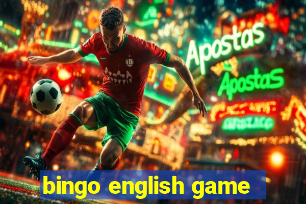 bingo english game