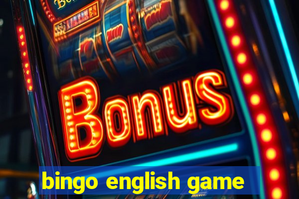 bingo english game