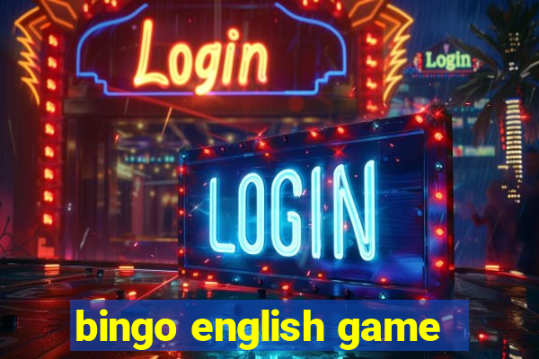 bingo english game