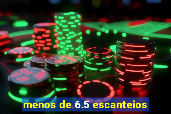 menos de 6.5 escanteios