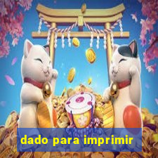 dado para imprimir