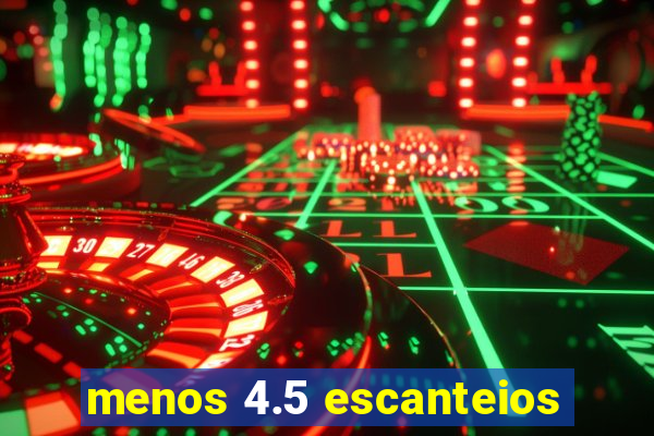 menos 4.5 escanteios