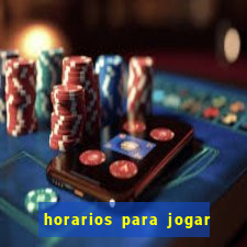 horarios para jogar fortune tiger