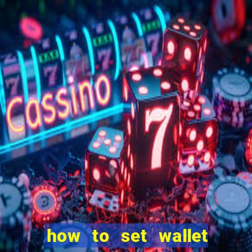 how to set wallet password in bingo plus