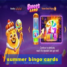 summer bingo cards