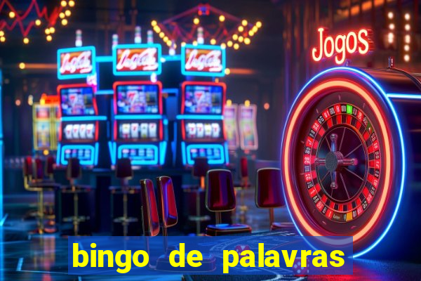 bingo de palavras para 3 ano