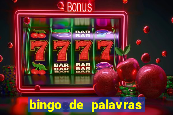 bingo de palavras para 3 ano