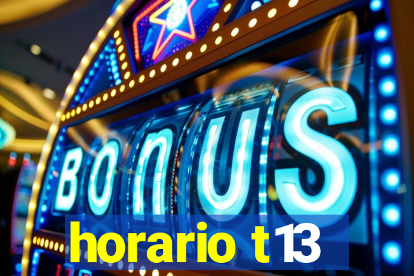 horario t13