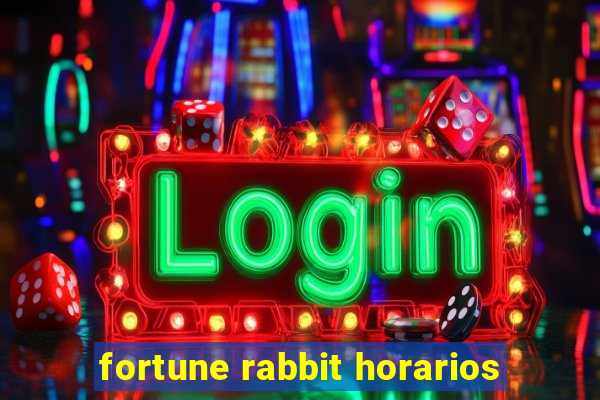 fortune rabbit horarios