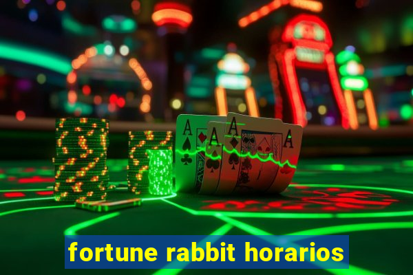 fortune rabbit horarios