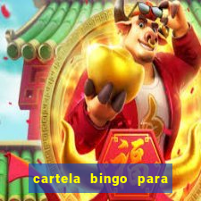 cartela bingo para cha de cozinha imprimir gratis