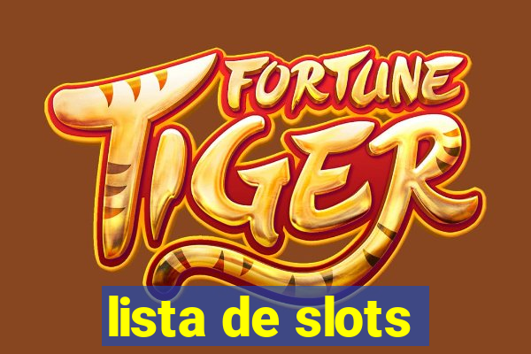 lista de slots