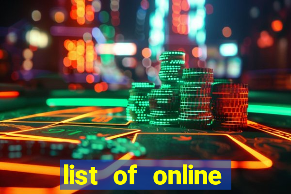 list of online slot sites