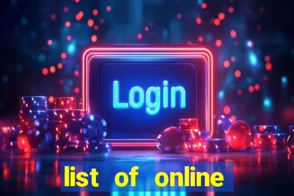 list of online slot sites