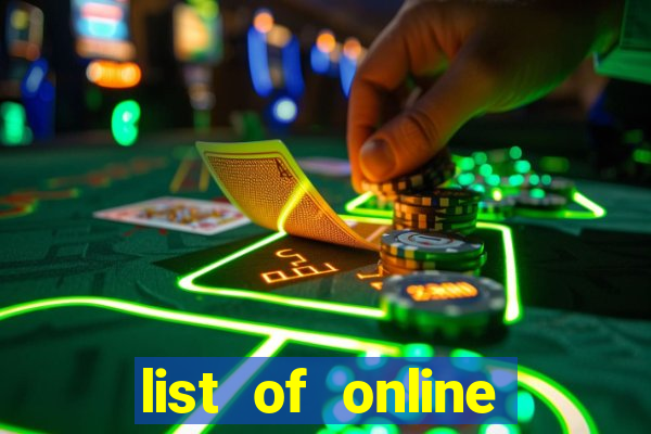 list of online slot sites