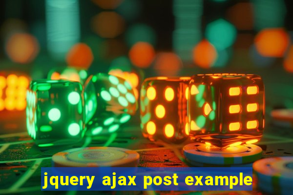 jquery ajax post example