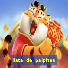 lista de palpites jogos de hoje