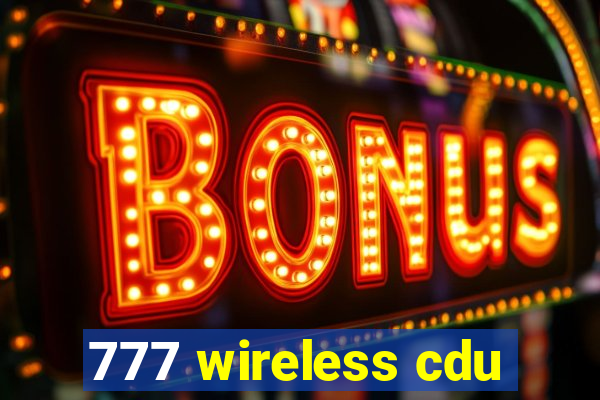 777 wireless cdu