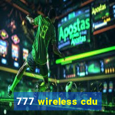 777 wireless cdu