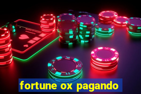 fortune ox pagando