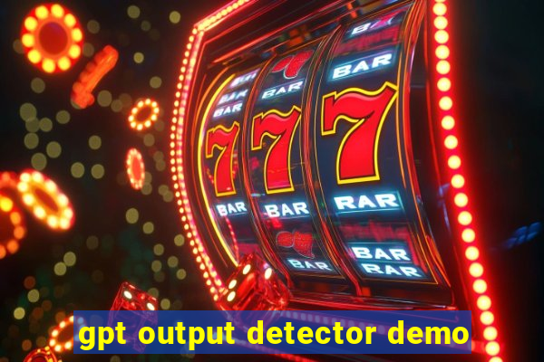 gpt output detector demo