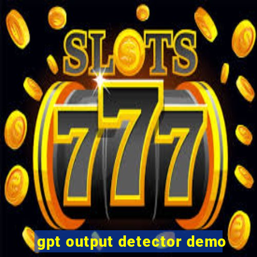 gpt output detector demo