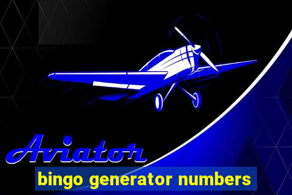 bingo generator numbers