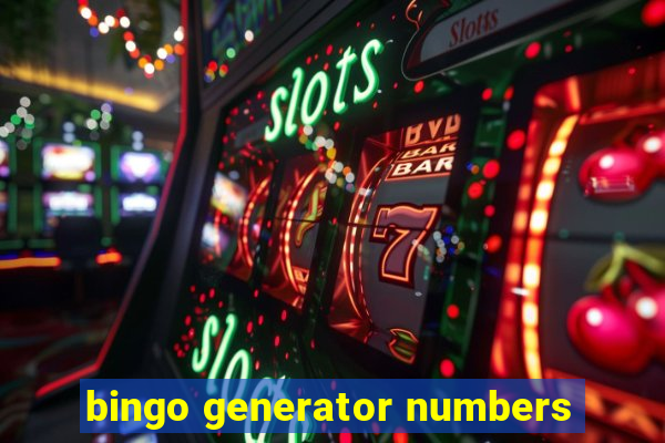 bingo generator numbers