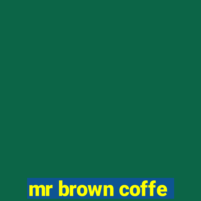 mr brown coffe