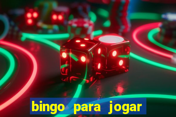 bingo para jogar com os amigos