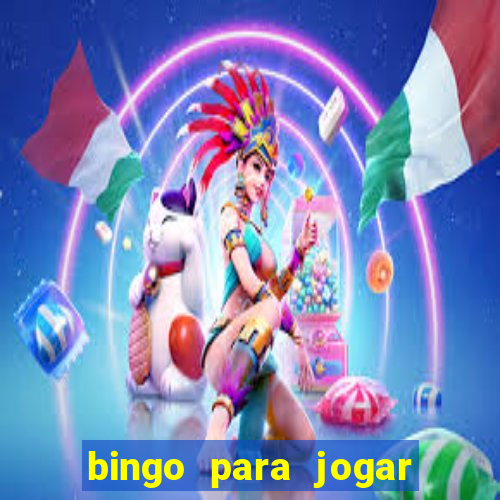 bingo para jogar com os amigos