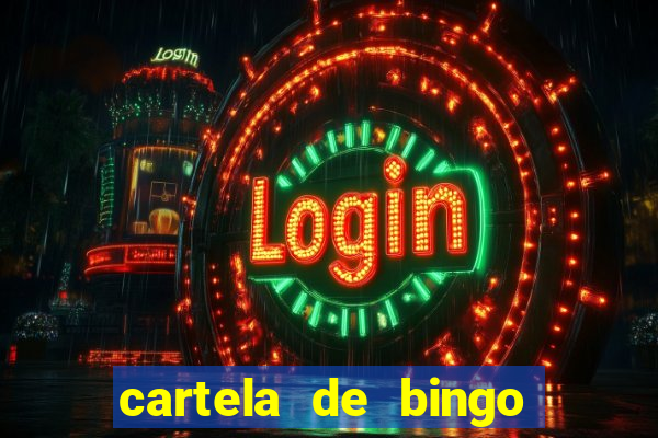 cartela de bingo para chá de bebê