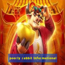 poorly rabbit Informational