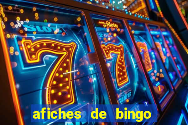 afiches de bingo para editar