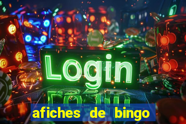 afiches de bingo para editar