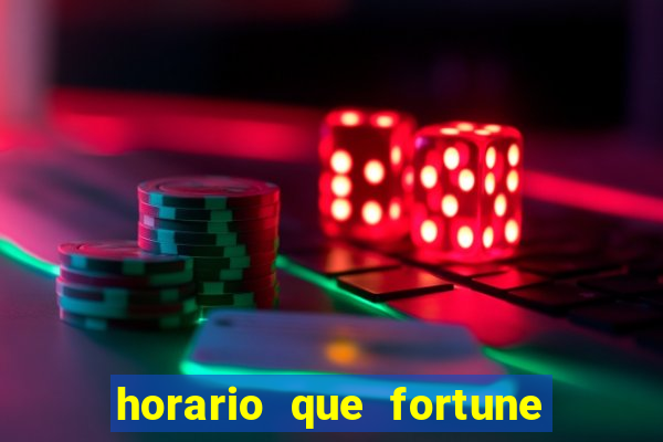 horario que fortune tiger paga