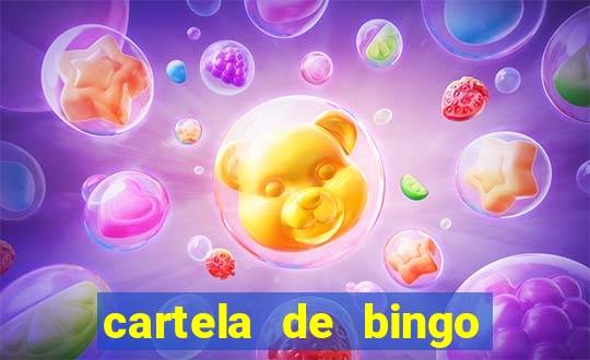 cartela de bingo pra imprimir