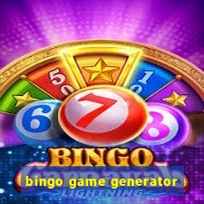 bingo game generator