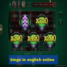 bingo in english online