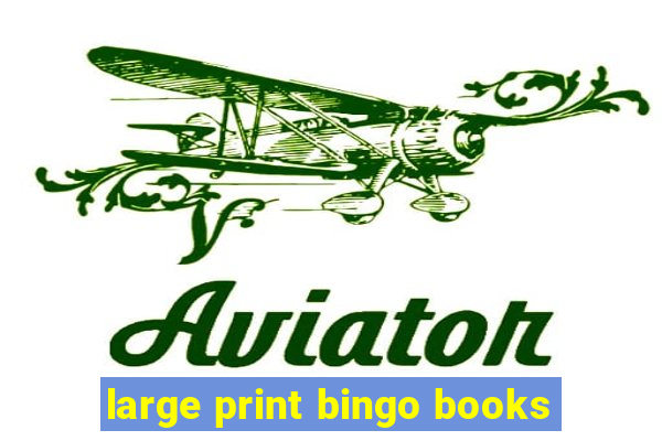 large print bingo books