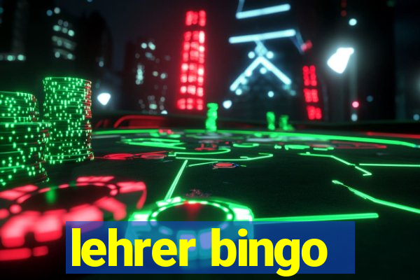 lehrer bingo