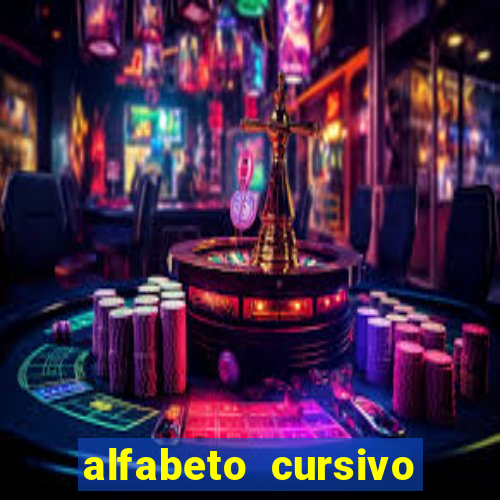 alfabeto cursivo para treinar caligrafia