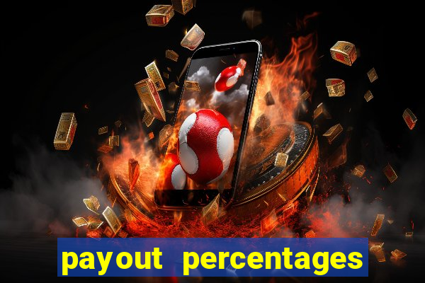 payout percentages of slot machines