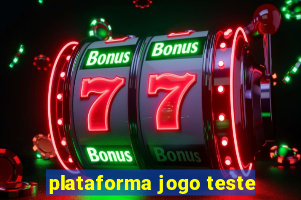 plataforma jogo teste