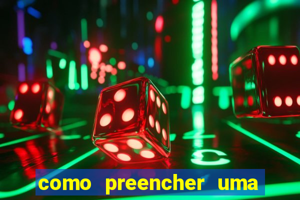 como preencher uma cartela de bingo