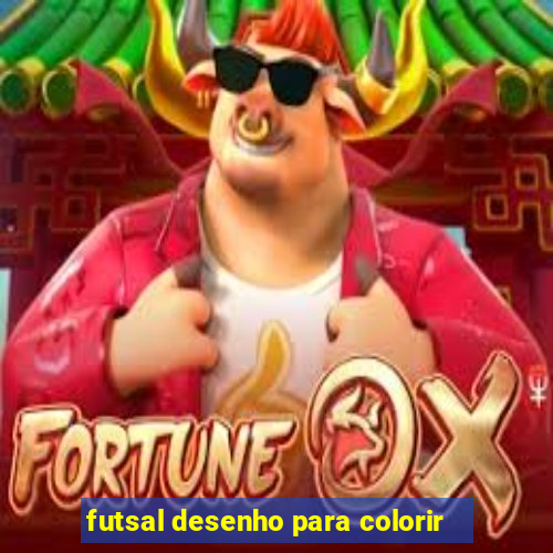 futsal desenho para colorir