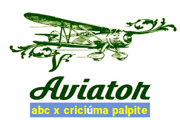 abc x criciúma palpite