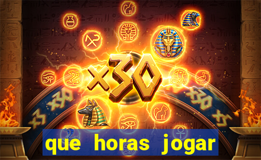 que horas jogar fortune tiger