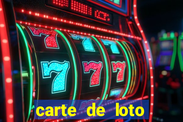 carte de loto bingo a imprimer gratuit