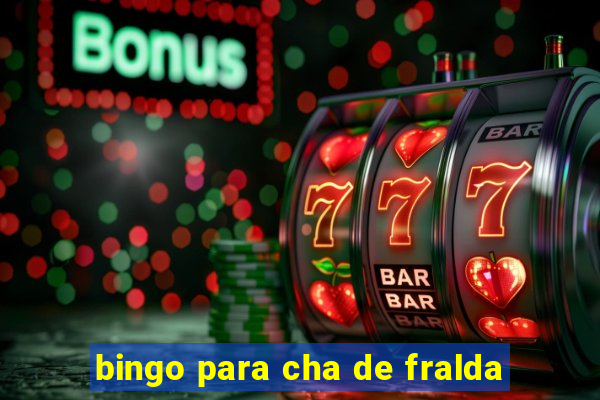 bingo para cha de fralda